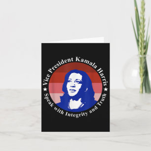Cartão Vice-Presidente Kamala Harris, Dia da Inauguração