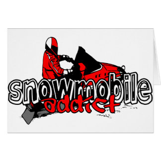 Cartão Viciado do Snowmobile