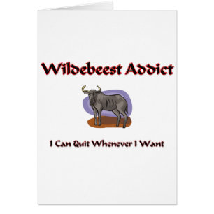 Cartão Viciado do Wildebeest