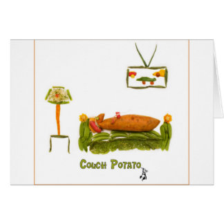 Cartão Viciado em televisão com beira