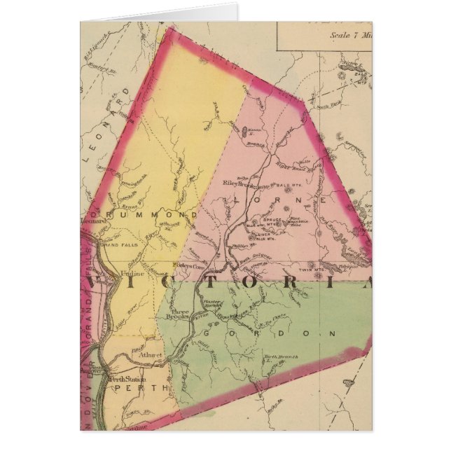 Cartão Victoria Co, NB (Frente)