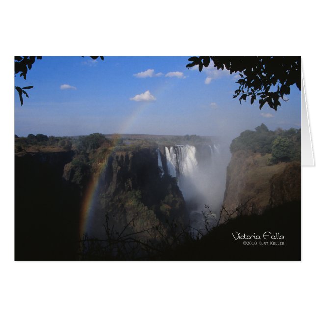 Cartão Victoria Falls 2 (Frente Horizontal)