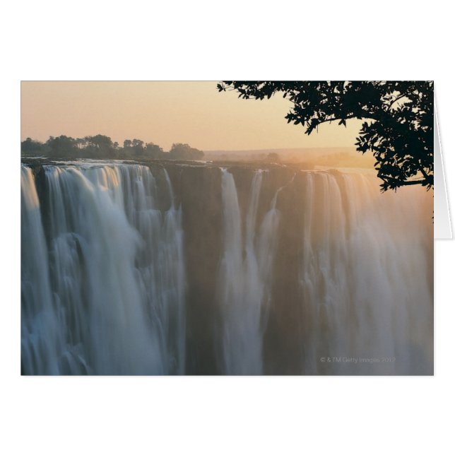 Cartão Victoria Falls, Zimbabué, África (Frente Horizontal)
