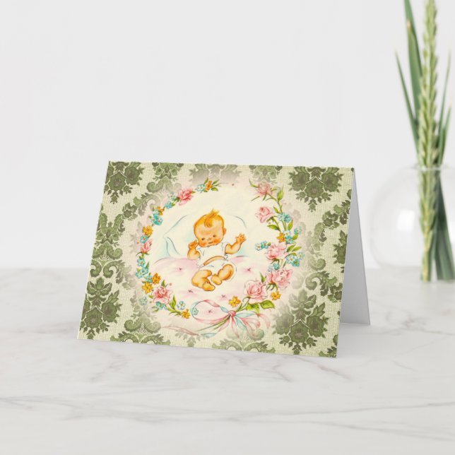 Cartão Victorian Baby (Frente)