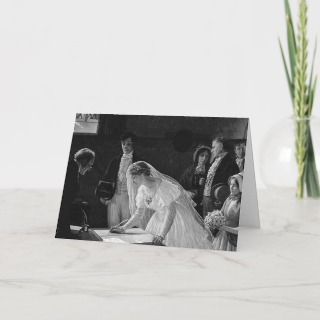 Cartão Victorian Bride (Frente)