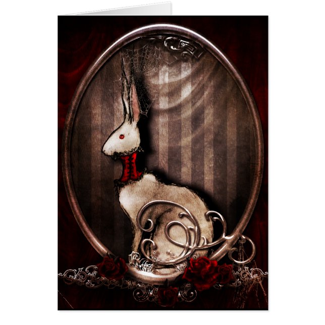 Cartão Victorian Bunneh (Frente)