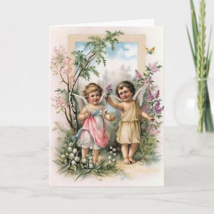 Cartão Victorian Cherubs Note Card