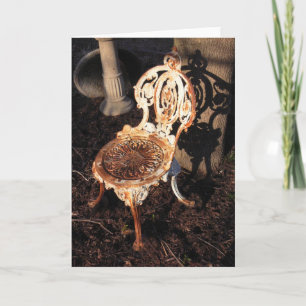 Cartão Victorian garden chair