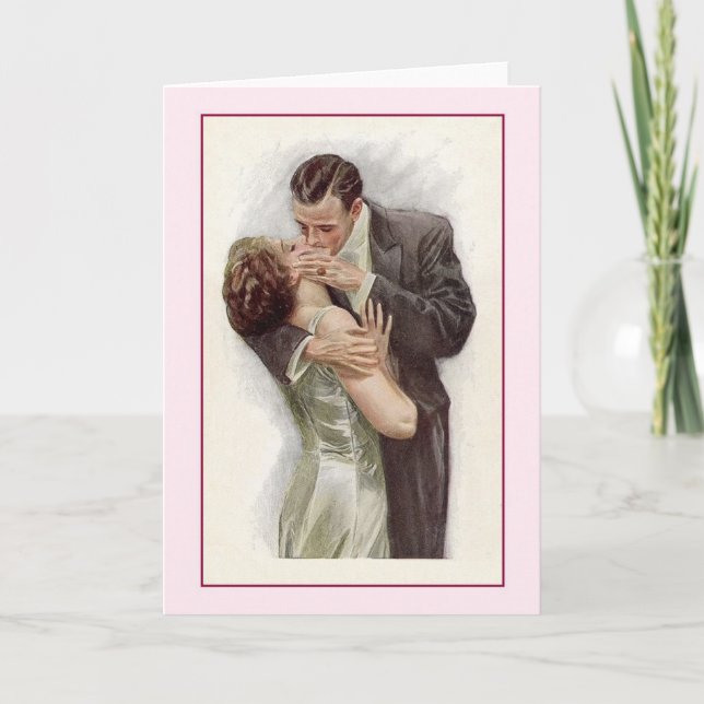 Cartão Victorian Kiss Note Card (Frente)