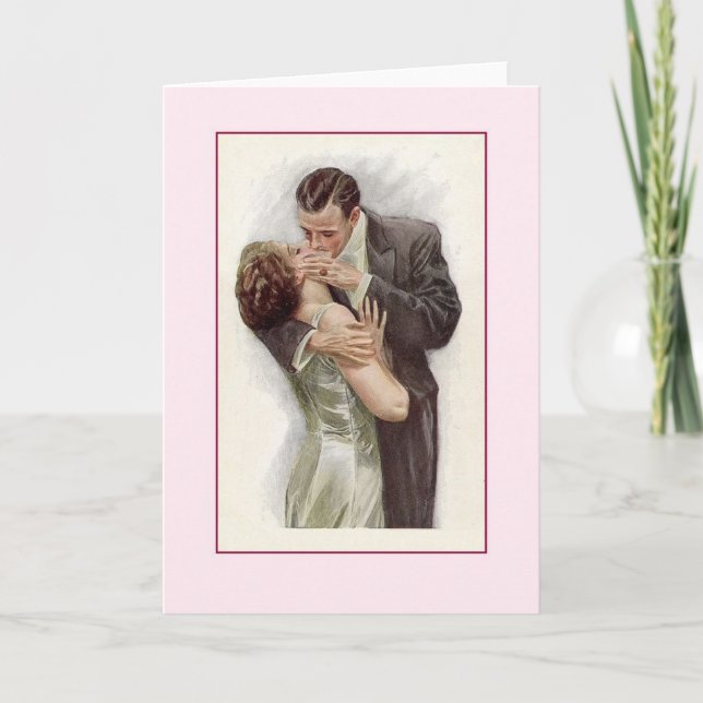 Cartão Victorian Kiss Note Card (Frente)