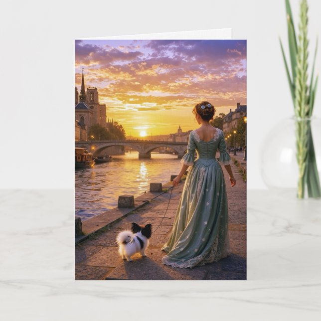 Cartão Victorian Papillon In Paris  (Frente)