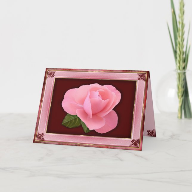 Cartão Victorian Rose (Frente)