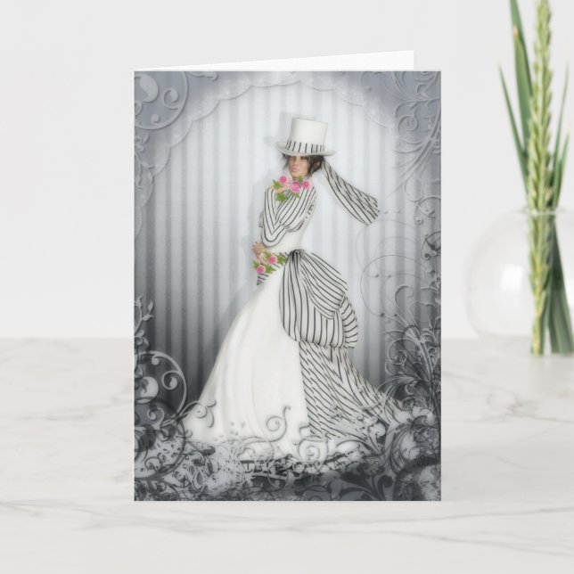 Cartão Victorian Rose Card (Frente)