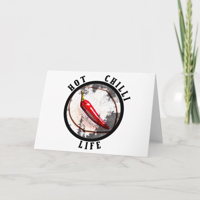 Cartão Vida com pimenta quente (Frente)