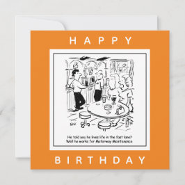 Cartão Vida de manutenção da autoestrada no cartoon Fast