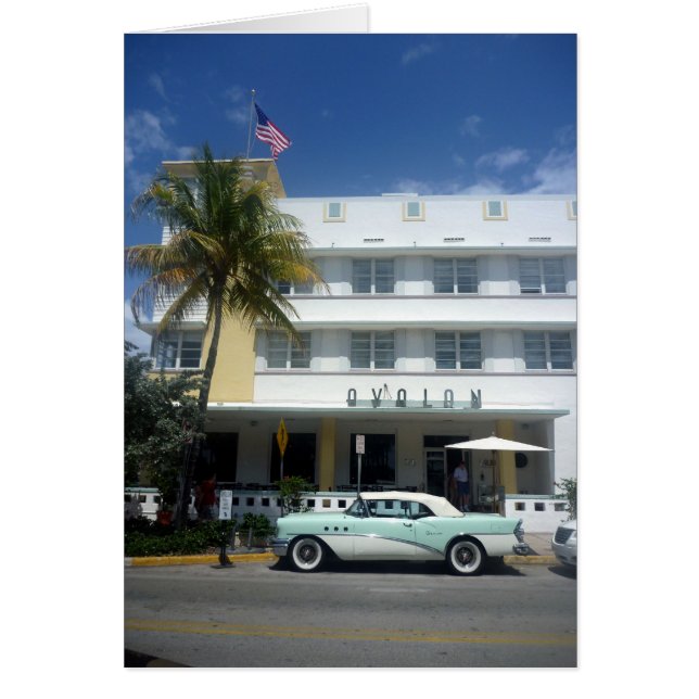 Cartão vida de miami vintage (Frente)