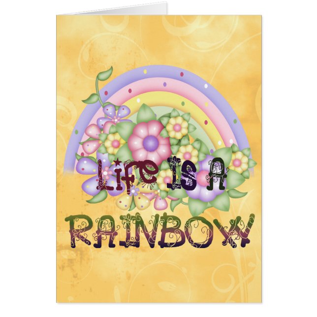 Cartão Vida do arco-íris (Frente)