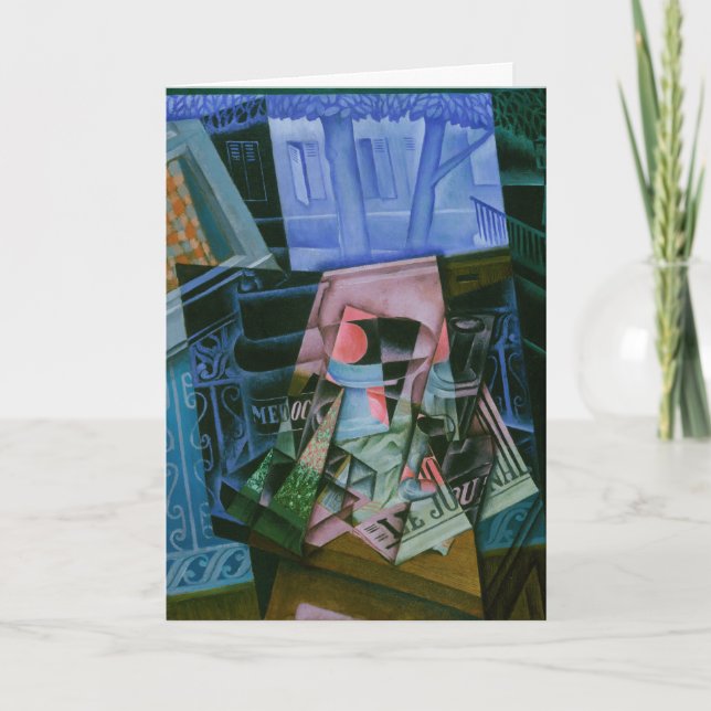 Cartão Vida estática antes de uma janela aberta por Juan  (Frente)