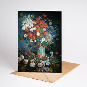 Cartão Vida Estática com Flores de Prados   Vincent Van 