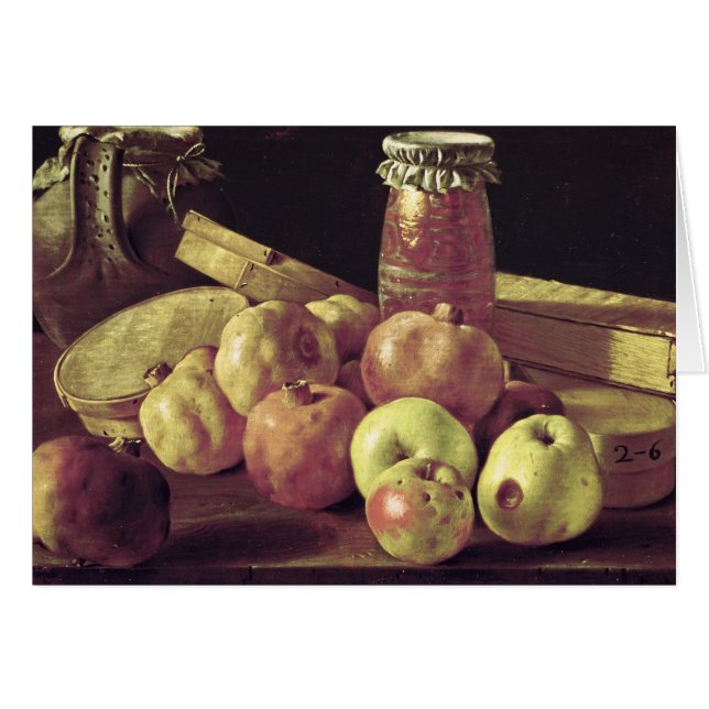 Cartão Vida Estática com Pomegranatos (Frente Horizontal)