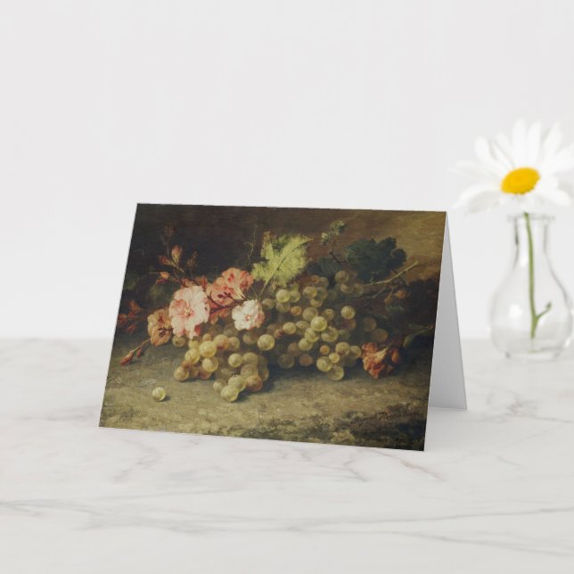 Cartão Vida Estática com Uvas por Margaretha Roosenboom (Planta pequena)