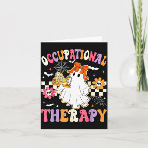Cartão Vida Groovy de um Fantasma de TO Terapeuta Ocupaci