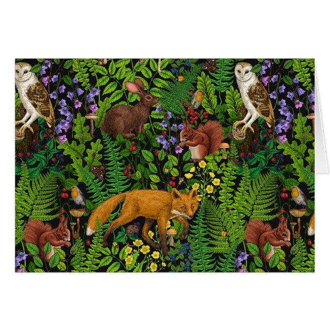 Cartão Vida na floresta (Frente Horizontal)