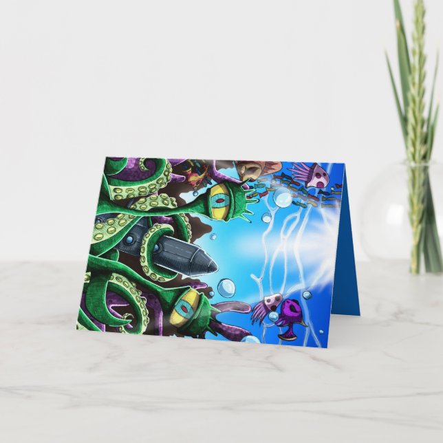 Cartão Vida no Mar Extraterrestre (Frente)