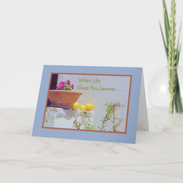 CARTÃO VIDA/PETUNIAS E LIMÕES/QUANDO A VIDA LHE DÁ (Frente)