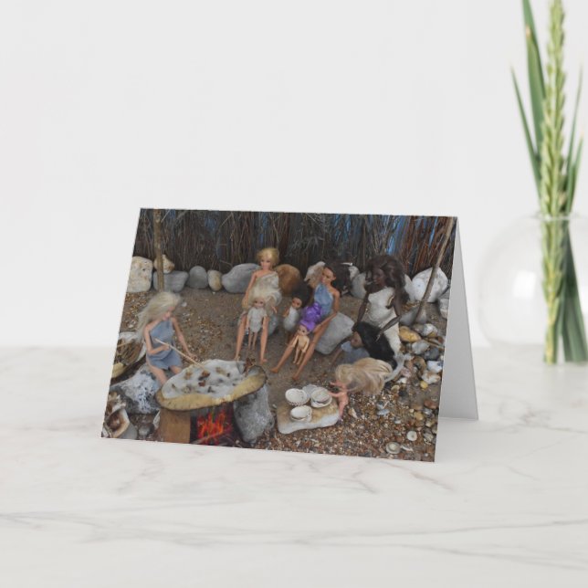 Cartão Vida Pré-Histórica. (Frente)