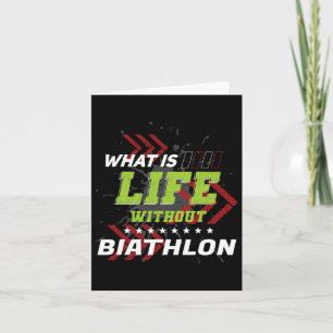 Cartão Vida sem Biathlon Encantado Jogos Humorísticos Bia
