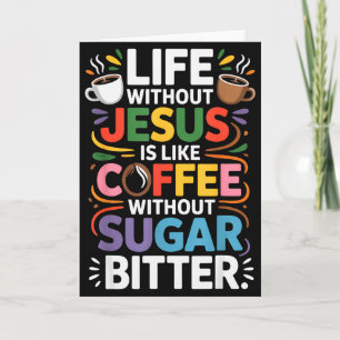 Cartão Vida Sem Jesus Engraçado Fé Religiosa Cristã