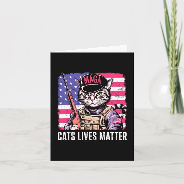 Cartão Vidas de Gato  (Frente)