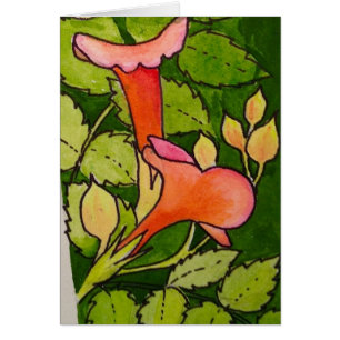 Cartão Videira de trombeta