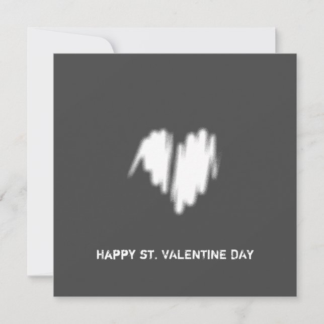 Cartão Vídeo de Clássica Monocromática Limpa do Código QR (Frente)