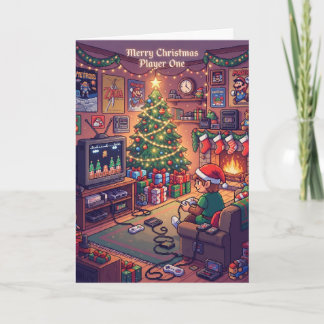 Cartão Video Game Merry Christmas Player One