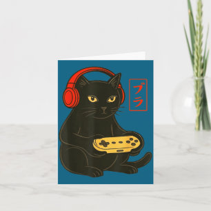 Cartão Vídeos engraçados de gatos gamers jogos eletrônico