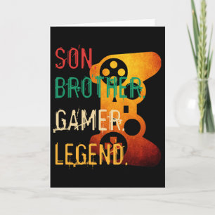 Cartão Videos games Engraçados De Vintage Para Meninos Fi