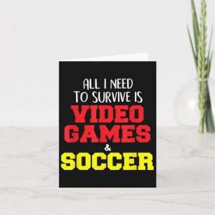 Cartão Videos games, Futebol, Engraçada Citação Dizendo G