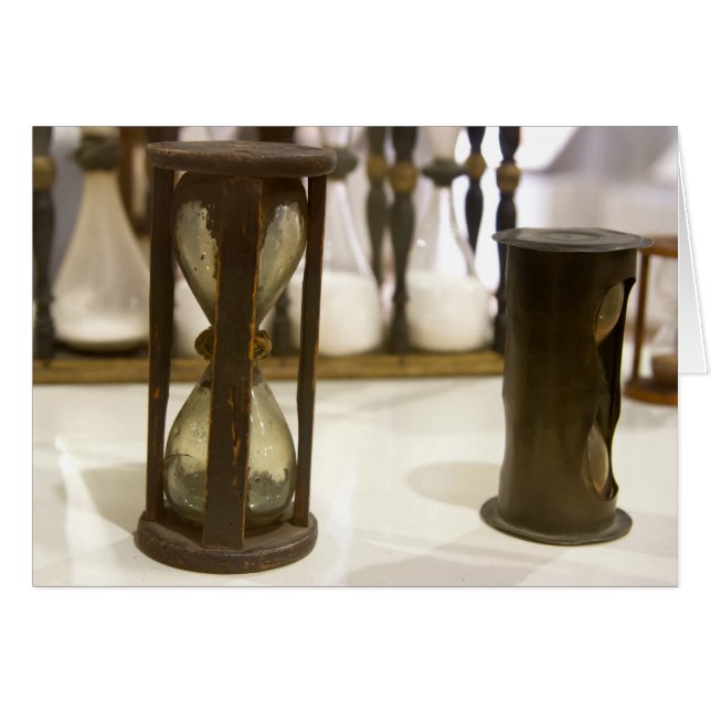 Cartão Vidro antigo da hora (Frente horizontal)