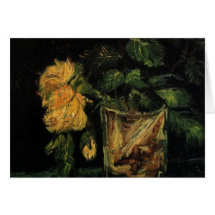 Cartão Vidro com Rosas por Vincent van Gogh