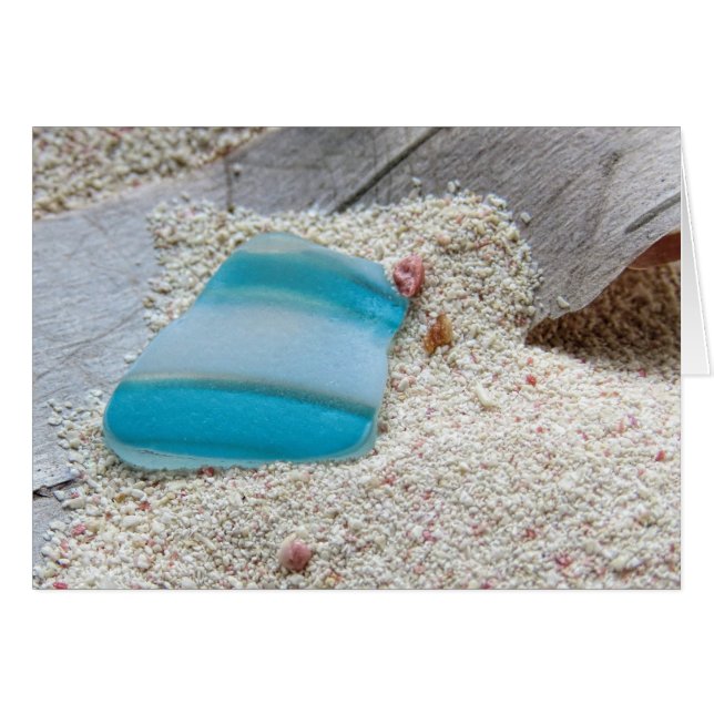 Cartão Vidro do mar partido (Frente Horizontal)