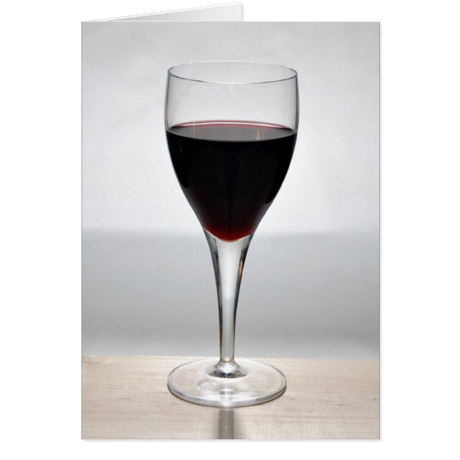 Cartão Vidro do vinho tinto (Frente)