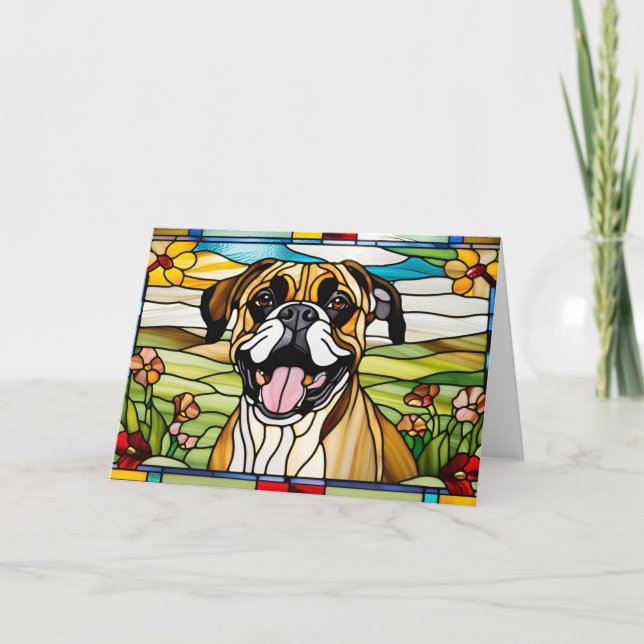 Cartão Vidro Estreito De Boxer (Frente)