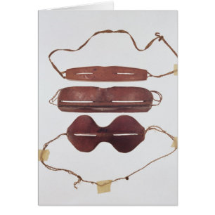 Cartão Vidros do sol/neve do Inuit '