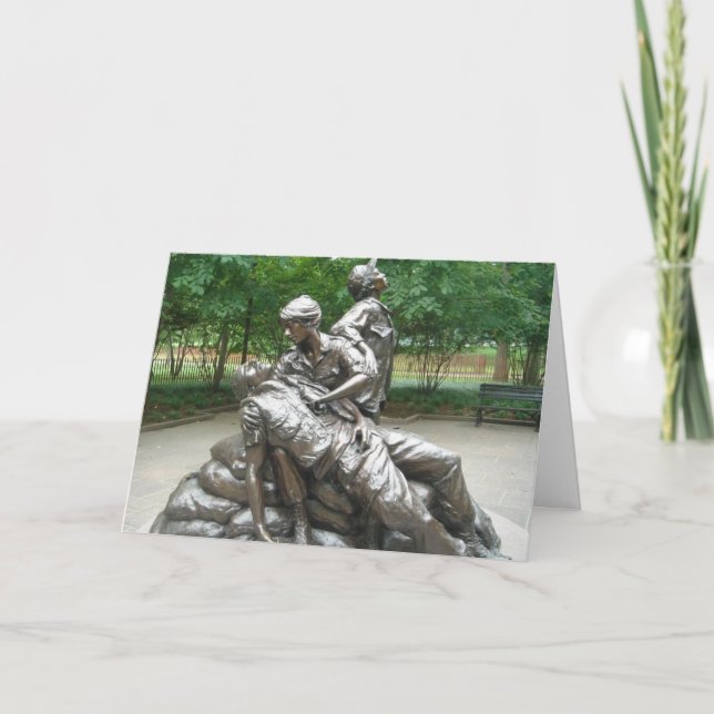 Cartão Vietnam Nurses Memorial (Frente)