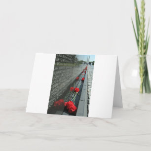 Cartão Vietnam veterans Memorial Wall