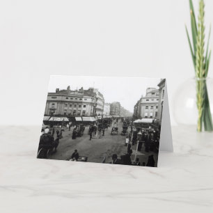 Cartão View down Oxford Street, London, c.1890