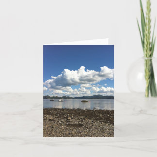 Cartão View from Steinvikholm Slott Norway Notecard