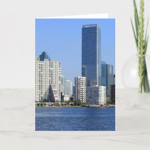 Cartão View of Miami Skyline